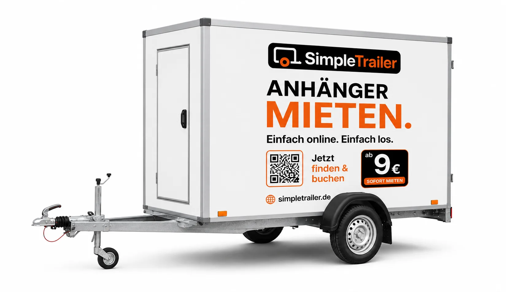 Kofferanhänger mieten in Bremen — SimpleTrailer