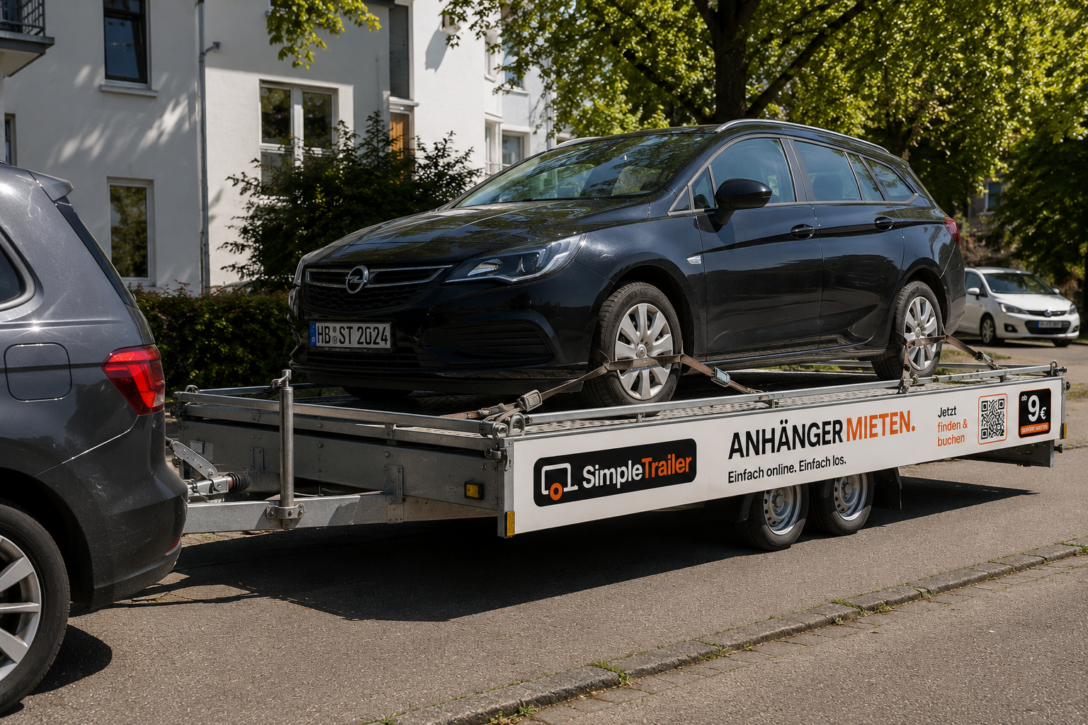 Auto abschleppen mit Autotransporter-Anhänger in Bremen — PKW transportieren